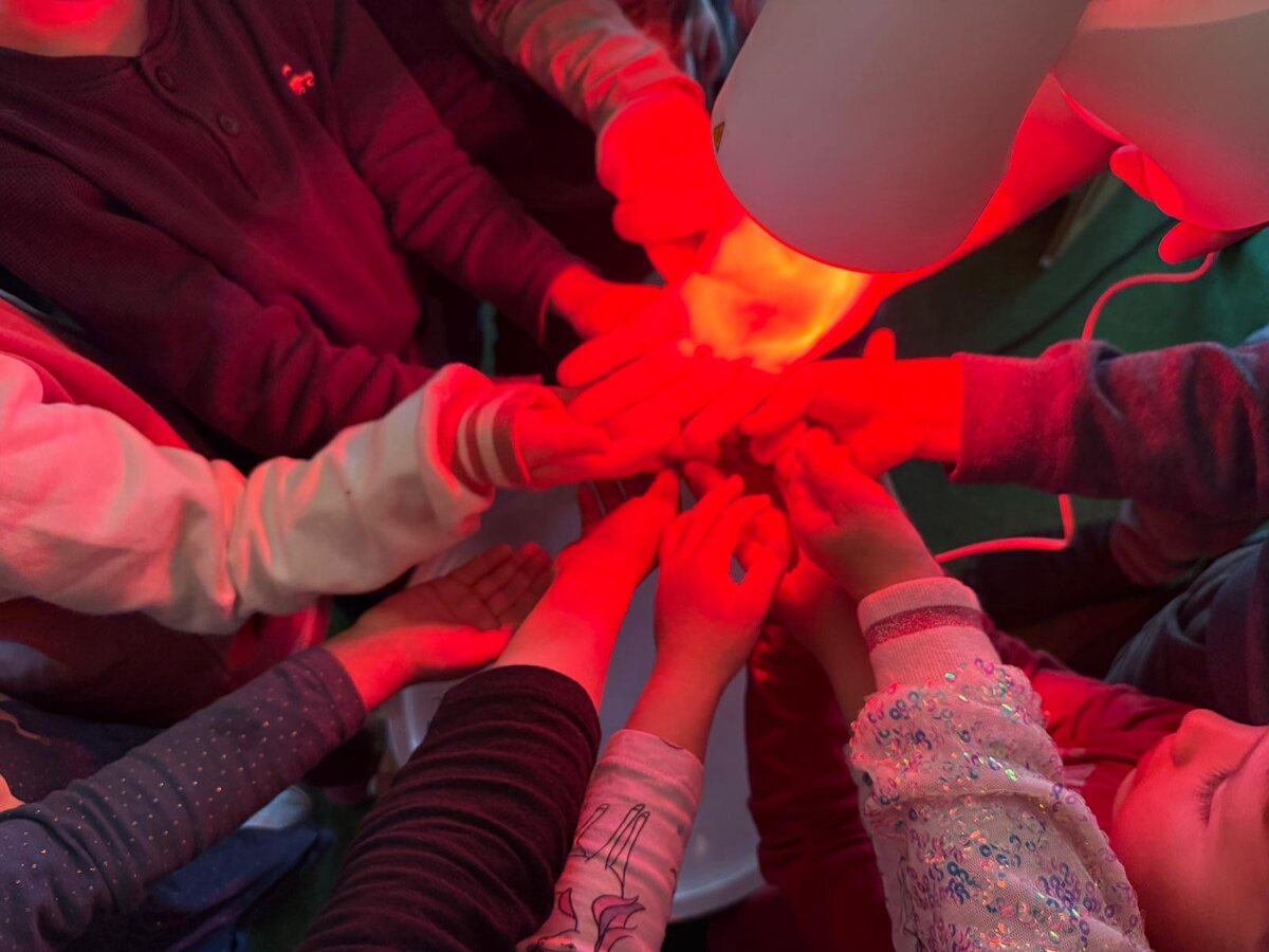 Experiment mit Infrarotlicht