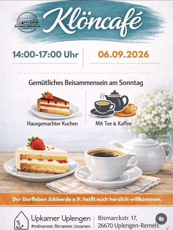 Bild vergr&ouml;&szlig;ern: Flyer - Einladung zum Klöncafé
